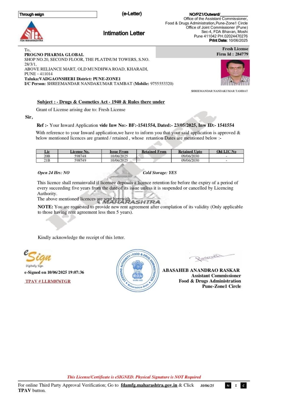 Intimation Letter